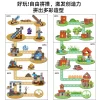 Mini World 2cm magnetic building blocks, six-sided magnetic reality scene sandbox assembly, uv color printed toy Application Scenario